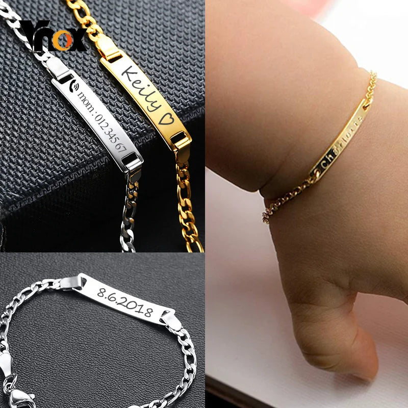 Pulseira Baby Personalizada | Banho em ouro 14K