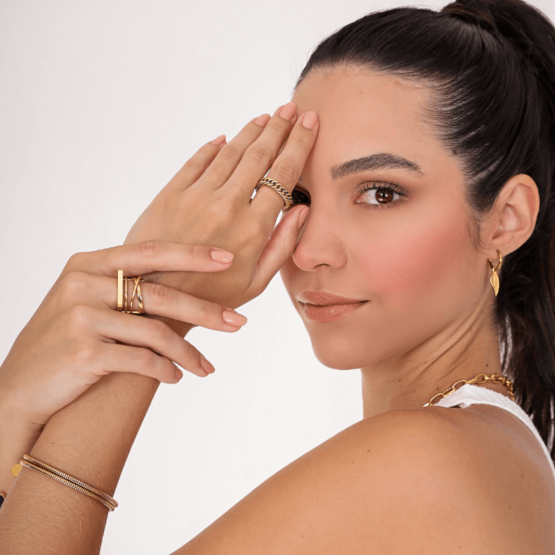 Brincos Asa de Anjo - Banhado em Ouro 18k
