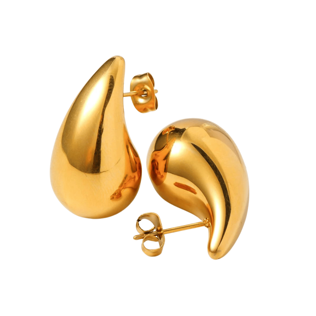 Brincos Gotas - Banhado Ouro 18K