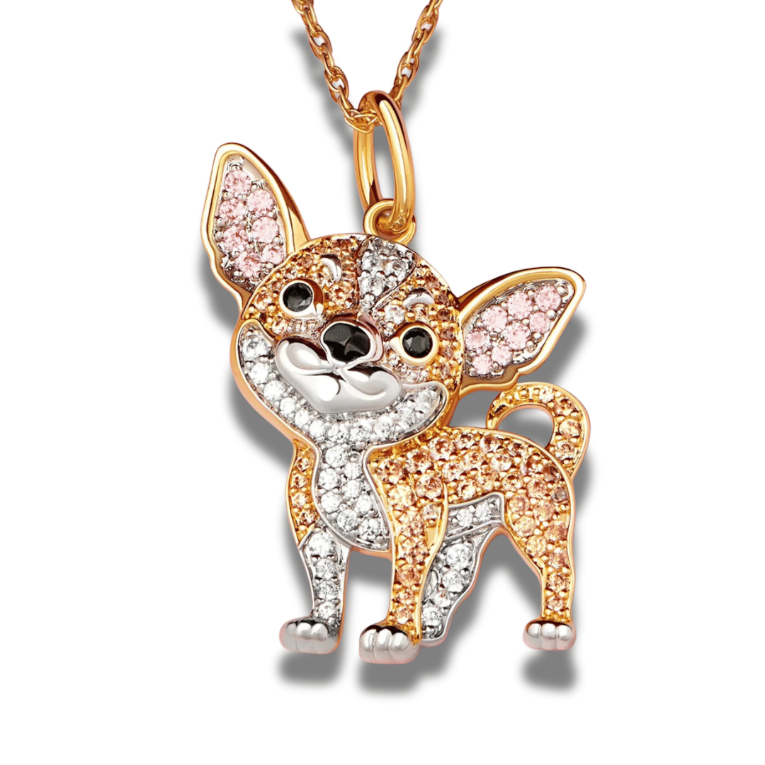 Colar + Pingente Pets | Banhado em Ouro 18K (Escolha Sua Raça)