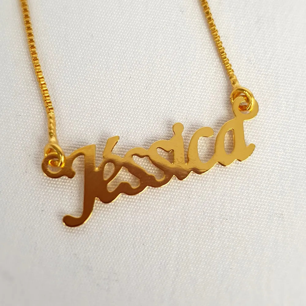 Colar com Nome Personalizado | Banhado a Ouro 18k