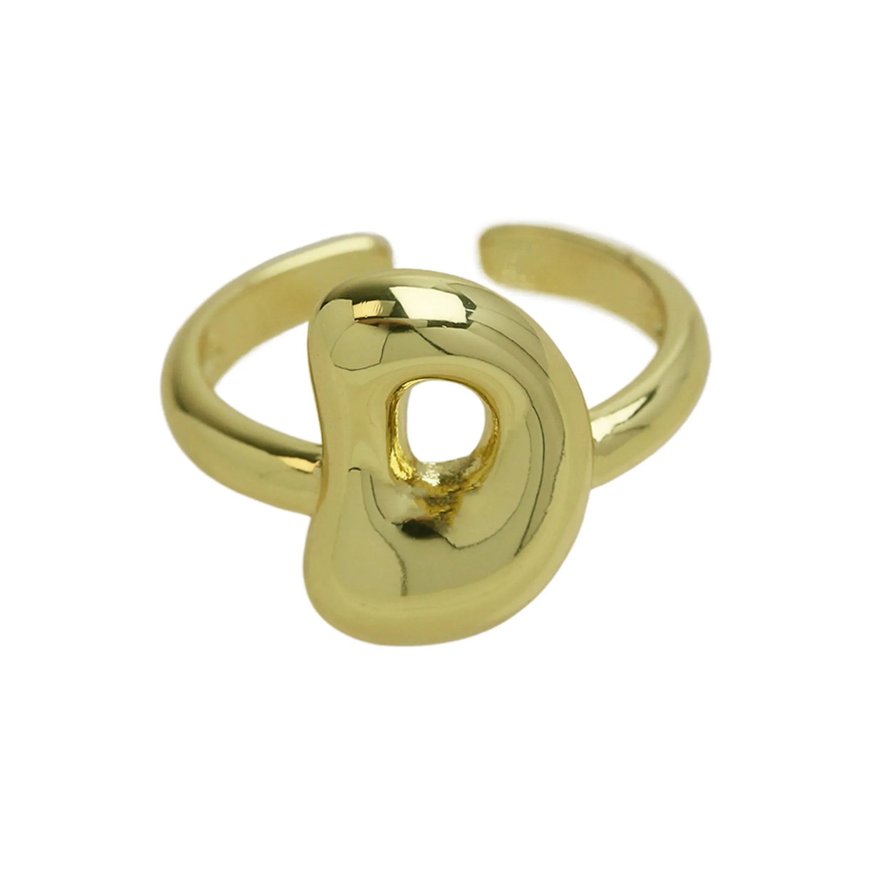 Anel ajustável Ballon | Banhado em Ouro 18k