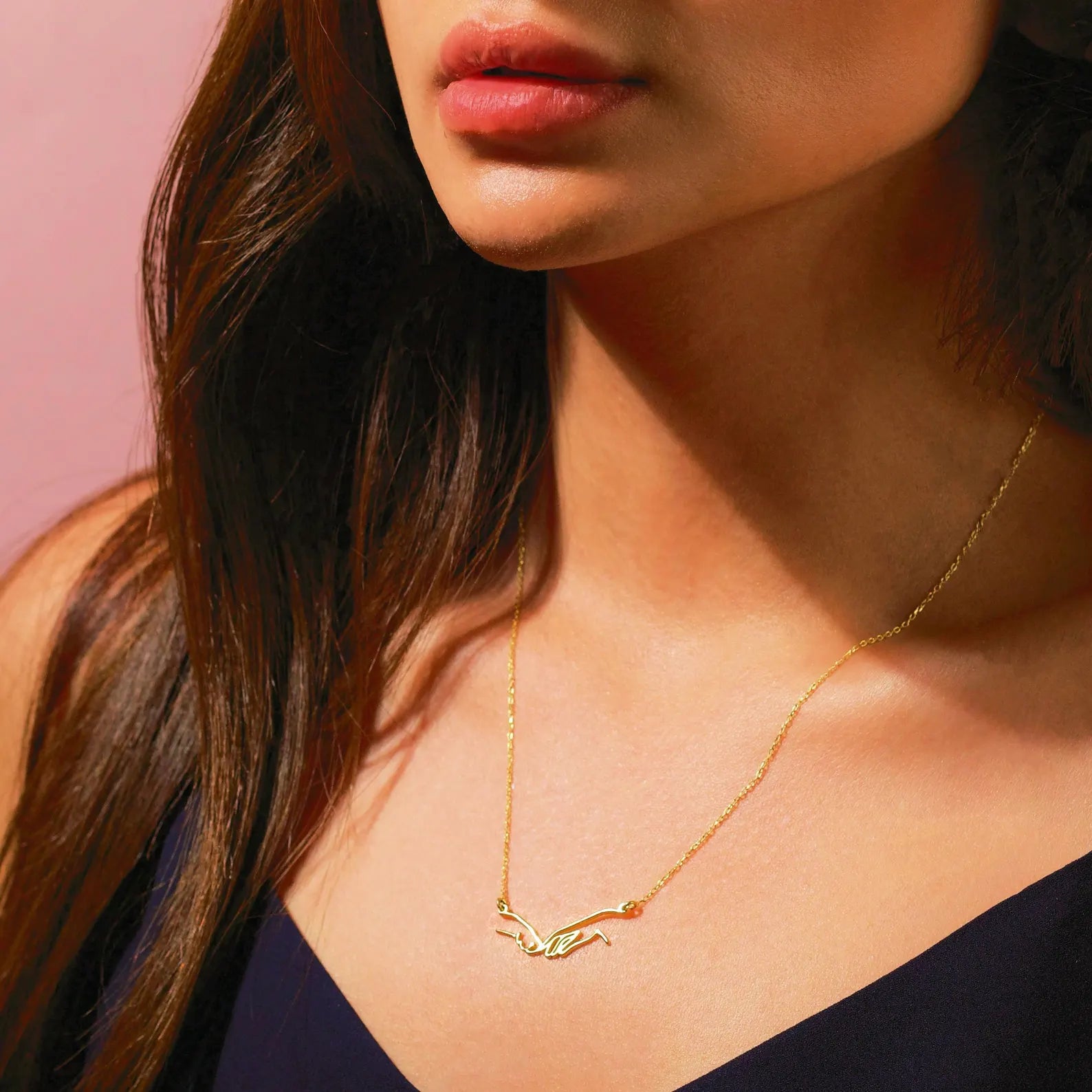 Colar Amor Mão & Pata| Banhado em Ouro 18K