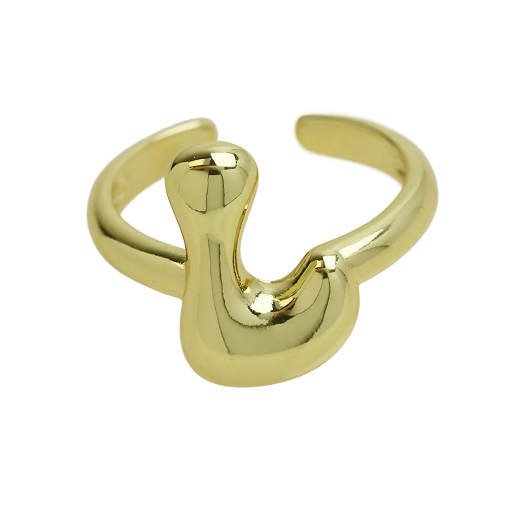 Anel ajustável Ballon | Banhado em Ouro 18k