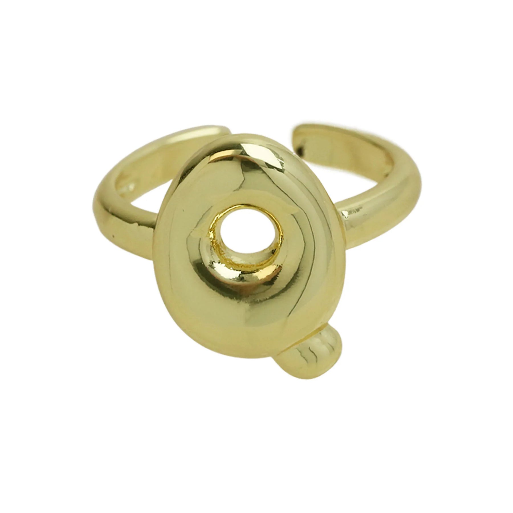 Anel ajustável Ballon | Banhado em Ouro 18k