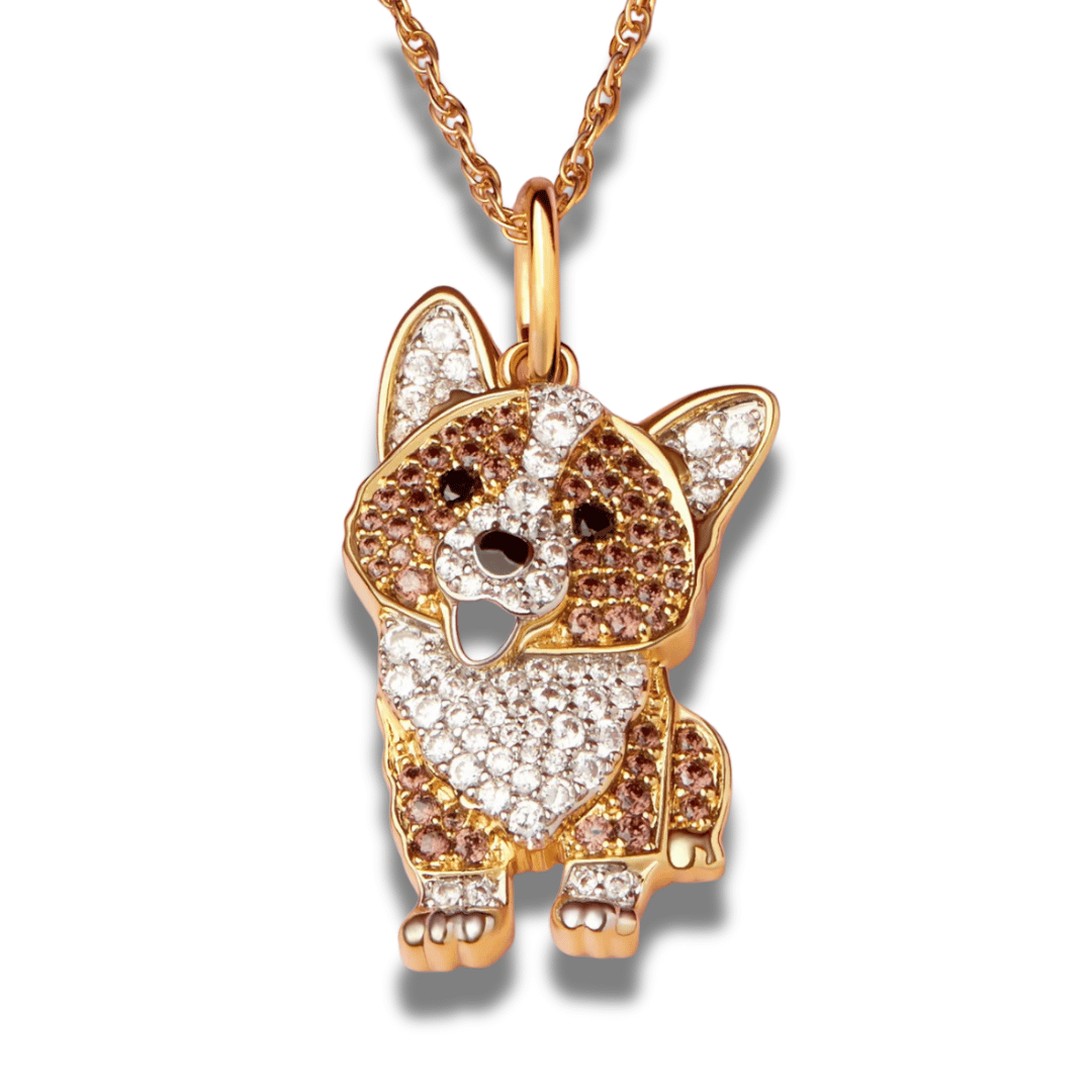 Colar + Pingente Pets | Banhado em Ouro 18K (Escolha Sua Raça)