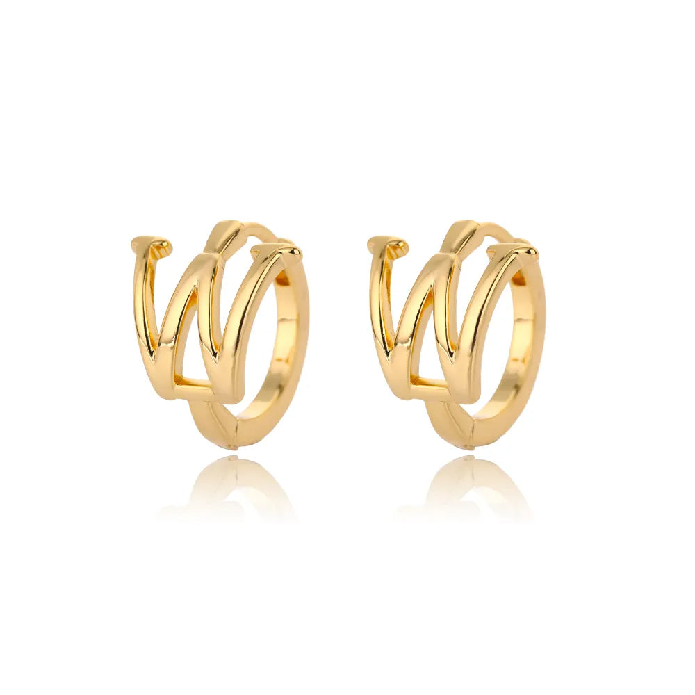 Par de Brincos Iniciais | Banhados em Ouro 18k