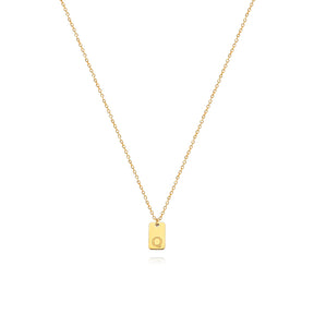 Colar Minimalista com Inicial - Banhado em Ouro 18k