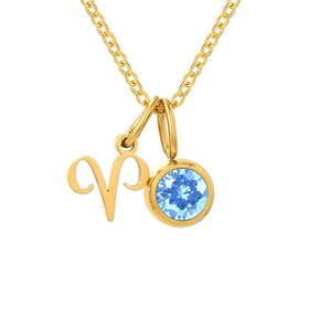 Colar de Signos Personalizado com Naturais | Banhado a Ouro 18K