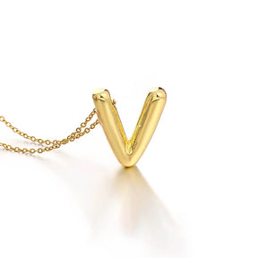 Colar 3D com Iniciais - Banhado em Ouro 18K