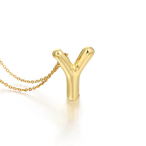 Colar 3D com Iniciais - Banhado em Ouro 18K
