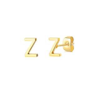 Brincos Minimalistas com letra Iniciais | Banhado em Ouro 18k