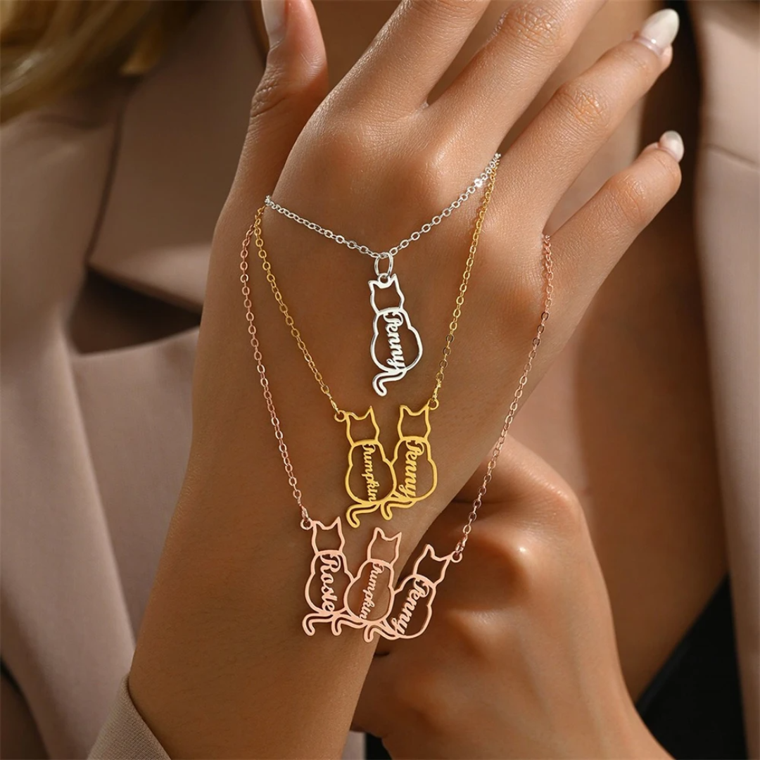 CatLove Colar + Pingente | Personalizado