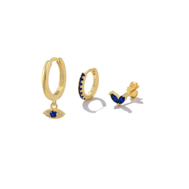 Trio de Brincos | Banhados em Ouro 18k