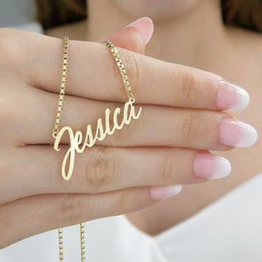 Colar Personalizado com nome banhado a Ouro 18k