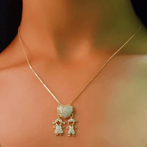 Colar Eterno Amor de Mãe | Banhado em Ouro 18K