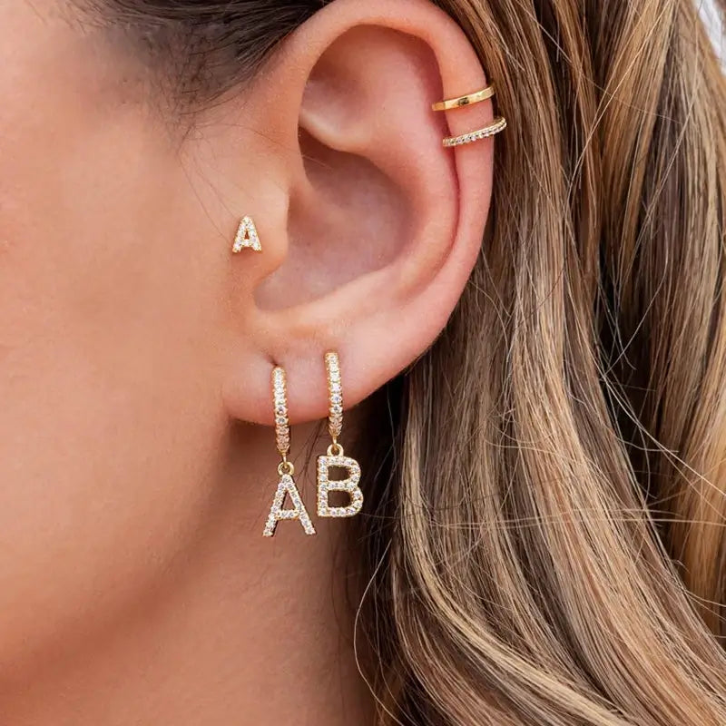 Brincos Celeste - Banhado em Ouro 18K