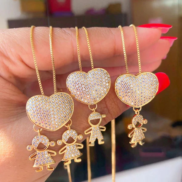 Colar Eterno Amor de Mãe | Banhado em Ouro 18K