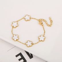 Pulseira Trevo de 4 folhas Elegância | Banhado em ouro 18K