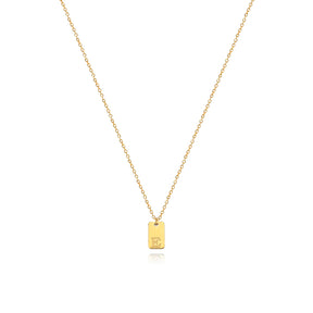 Colar Minimalista com Inicial - Banhado em Ouro 18k