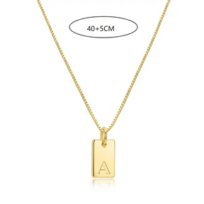 Colar Minimalista com Inicial - Banhado em Ouro 18k