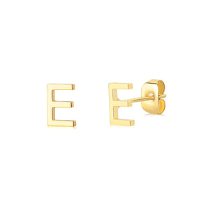 Brincos Minimalistas com letra Iniciais | Banhado em Ouro 18k