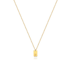 Colar Minimalista com Inicial - Banhado em Ouro 18k