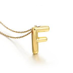 Colar 3D com Iniciais - Banhado em Ouro 18K
