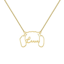Colar Personalizado Orelhas Caninas | Banhado em Ouro 18K