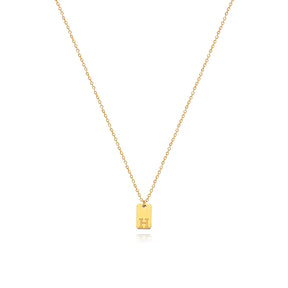 Colar Minimalista com Inicial - Banhado em Ouro 18k