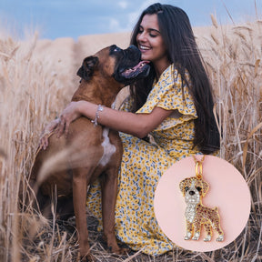 Colar + Pingente Pitbull | Banhado em Ouro 18K
