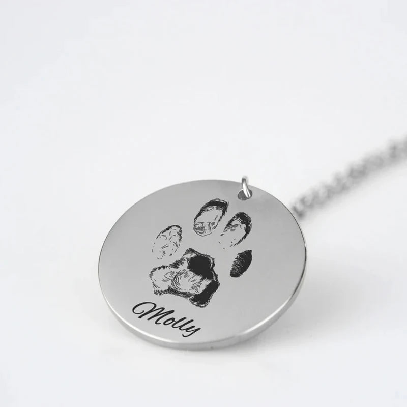 Colar Pegada do Amor | Personalizado Banhado em Ouro 18K