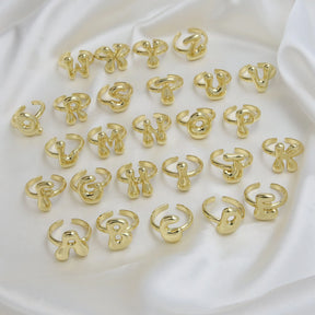 Anel ajustável Ballon | Banhado em Ouro 18k
