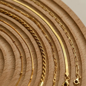 Elo Dourado Figaro | Banhado em Ouro 18k