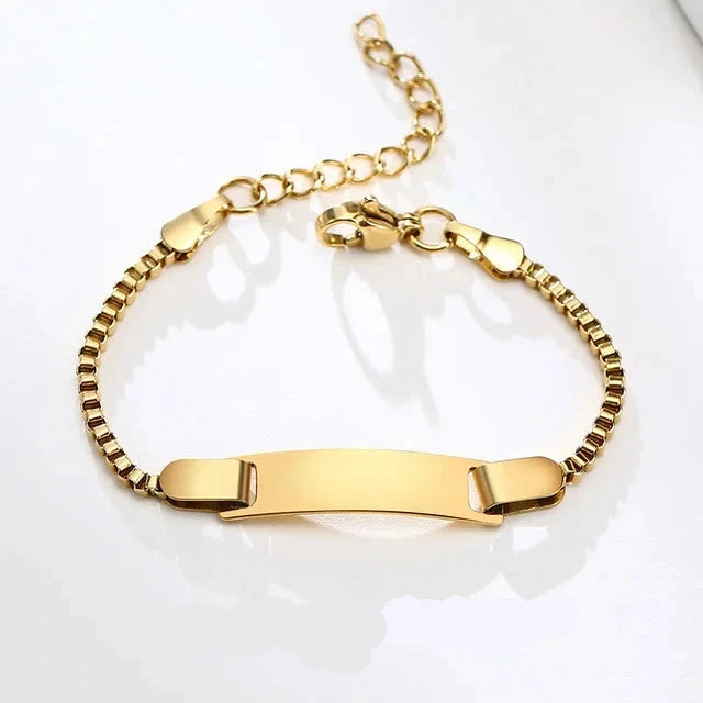 Pulseira Baby Personalizada | Banho em ouro 14K
