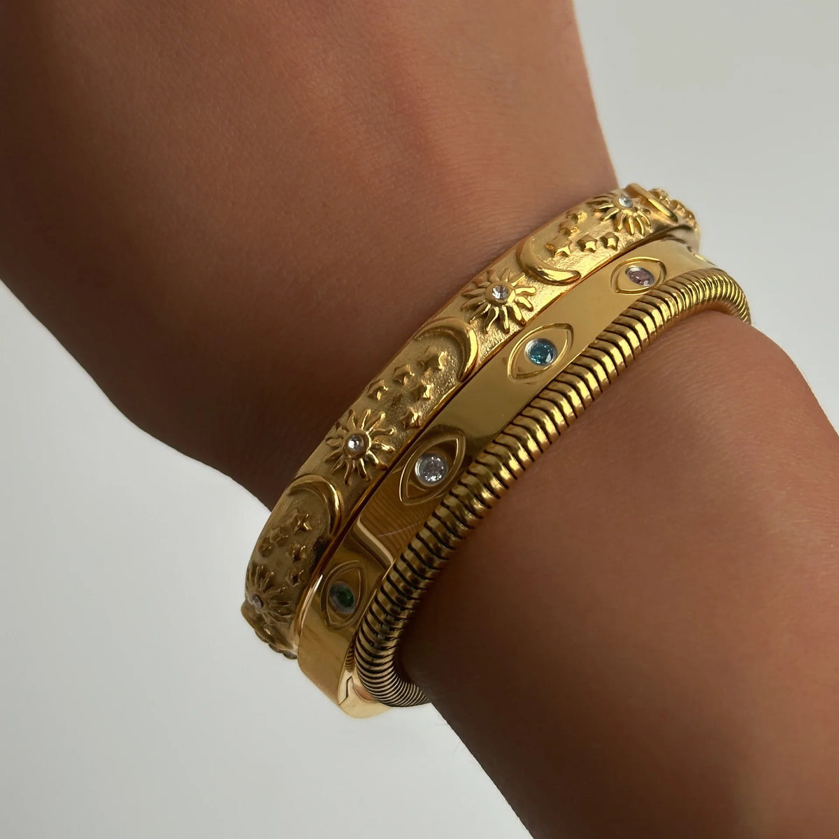 Pulseiras Celestial Harmonia | Banhado em Ouro 18k