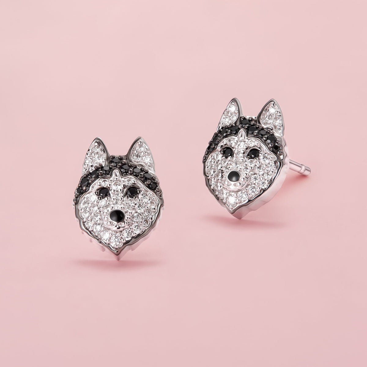 Brincos Husky | Em Prata 925