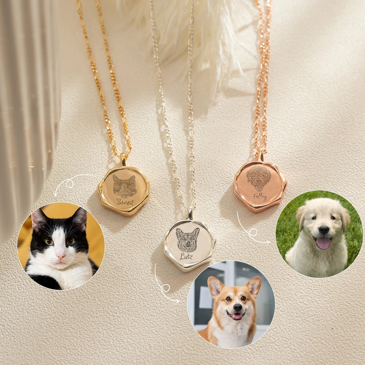 Colar Pegada do Meu Amor | Gravação Personalizada