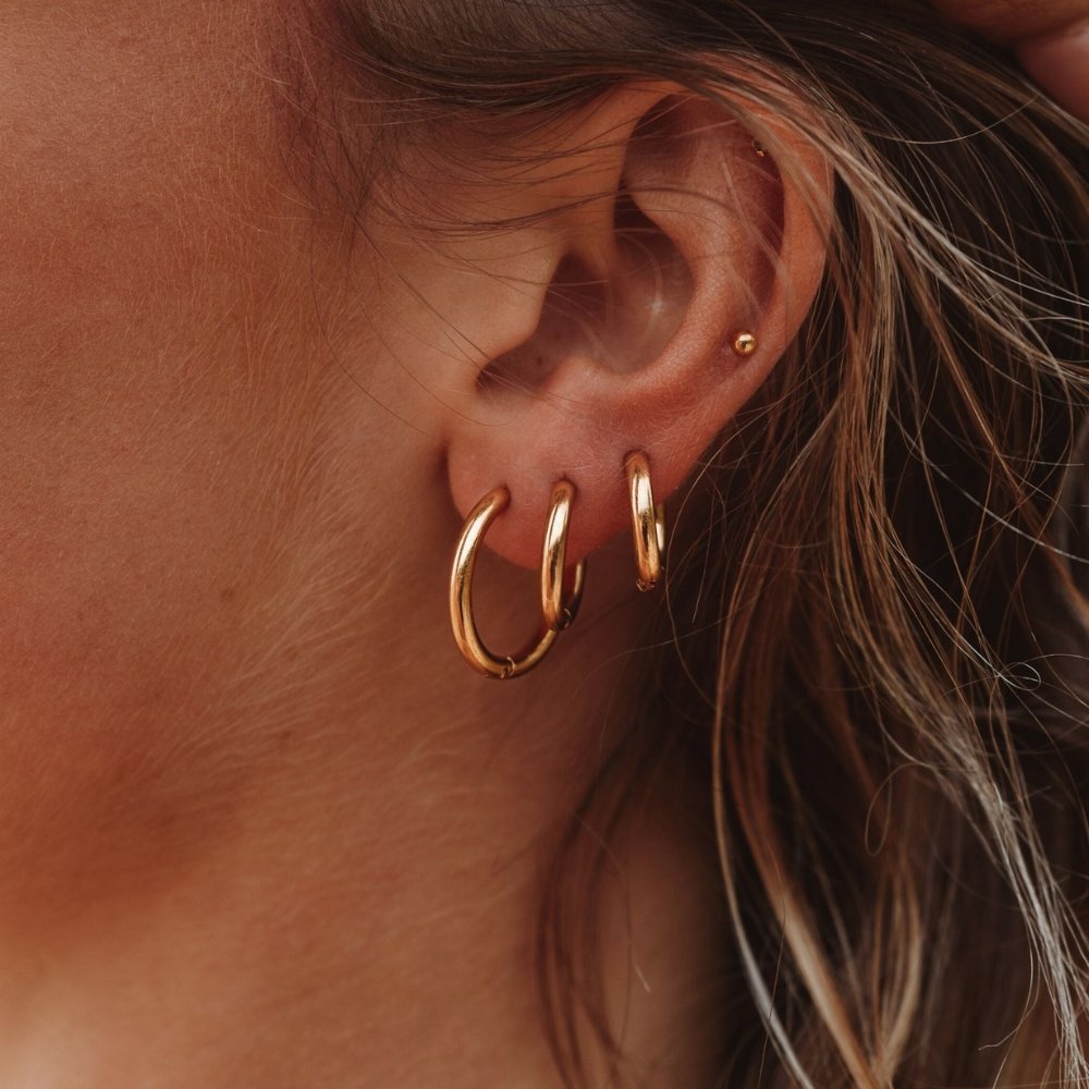 Brinco Trio de Argolas | Banhado em Ouro 18K