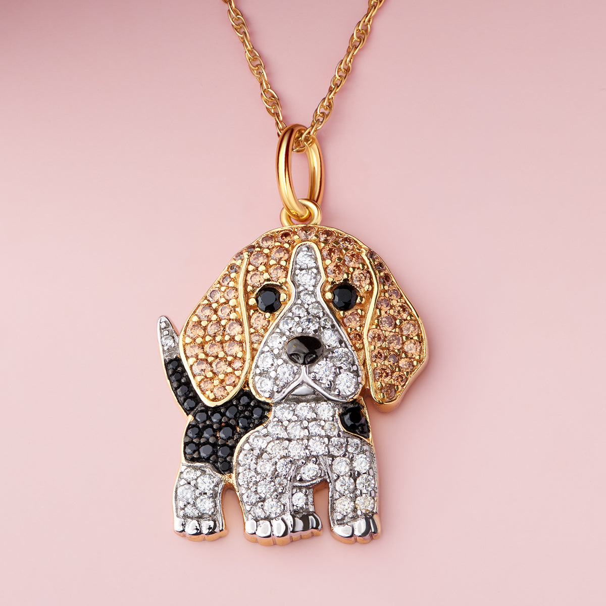 Colar+ Pingente Beagle | Banhado em Ouro 18K