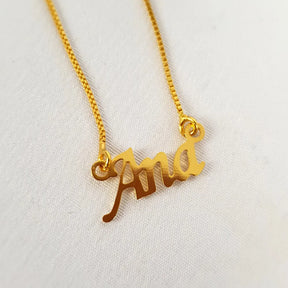 Colar com Nome Personalizado |  Banhado a Ouro 18k