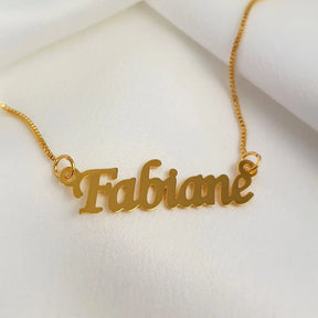 Colar com Nome Personalizado |  Banhado a Ouro 18k