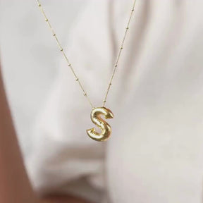 Colar 3D com Iniciais - Banhado em Ouro 18K